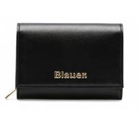 Blauer Portefeuille femme noir logo 10 x 13 x 3 cm