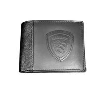 Blauer Portefeuille Noir, Hommes, Adultes, Unisexe, Classique, 2 sections, Logo, Mince, Minimaliste