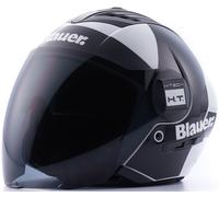 Blauer Real HT Graphic A Casque Jet, Blanc/Noir, Taille XS (52/54)