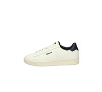 Blauer S5grant01 Baskets à lacets en cuir pour hommes, White Navy, 42 EU