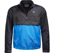 Blauer Spring Pull Veste textile de moto, Bleu foncé/bleu clair, Taille S