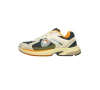 Blauer.USA Baskets basses 'Eagle' gris argenté / gris foncé / vert / orange, Taille 44