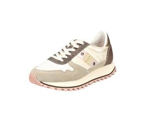 Blauer.USA Baskets basses 'MILLEN01' crème / beige foncé / or, Taille 41