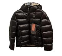 Blauer USA - Doudoune d'hiver, modèle Ansel, couleur noire, veste ajustée, rembourrée, unisexe, avec double poche