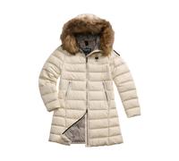 Blauer - Veste Grise Matelassée avec Bordure en Fourrure - Femme - Manteaux - Beige - Taille: 40 FR