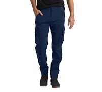 BlauerHafen Pantalon cargo pour homme Vêtement de travail Tactical Super extensible En coton flexible 12 poches Coupe décontractée Toutes les tailles 32 W44 W, Bleu marine, 40W x 32L