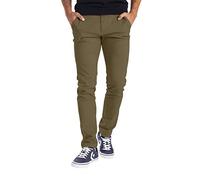 BlauerHafen Pantalon chino pour homme - Tissu stretch - Coupe ajustée - Décontracté