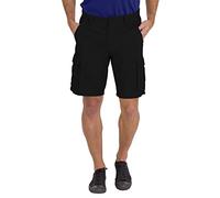 BlauerHafen Short de travail cargo pour homme, 100 % coton, 6 poches, chino été Work Safety Essential Half Pants All Waist 32-44, Noir , Taille 40