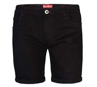 BlauerHafen Short en jean stretch pour homme Super Flex Slim Fit Denim Casual Bermuda - Bleu - 30W(Taille: 79/81cm)