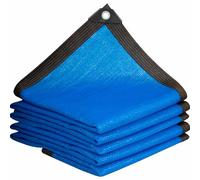Blaues Schattennetz 14 x 20 m avec 85 % anti-UV - Atmungsaktives Sonnensegel für Gewächshaus Terrasse Balkon Garten und Hühnerstall - Robustes langlebiges Beschattungsnetz mit Ösen