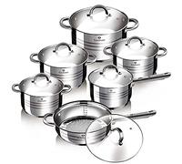 BERLINGER HAUS 12 pcs Jumbo Batterie de cuisine, Gourmet Line