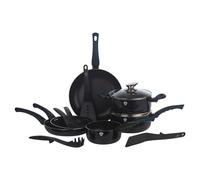 Blaumann Batterie de cuisine 8 pièces avec poignées douces au toucher et ensemble d'ustensiles de cuisine (aigue-marine)