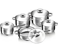 BLAUMANN Batterie de cuisine en acier inoxydable 10 pièces Jumbo Gourmet line BL-1637