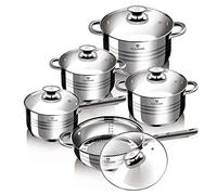 Blaumann Bleu Homme Batterie de Cuisine 10 pièces Jumbo Gourmet Line