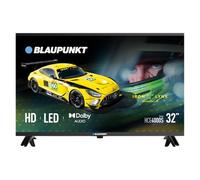 BLAUPUNKT 32HCE4000S Téléviseur LED 32 Pouces, Résolution HD 1366x768, Son Dolby Audio 16W, Compatible DVB-T2/S2/C, 2 Ports HDMI, sans Système Smart TV