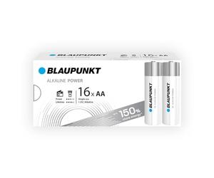 BLAUPUNKT AA Piles alcalines, Paquet de 16, idéales pour Les horloges murales et Les télécommandes, LR6BPO/16CB