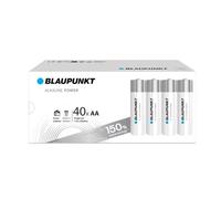 BLAUPUNKT AA Piles alcalines, Paquet de 40, idéales pour Les horloges murales et Les télécommandes, LR6BPO/40CB