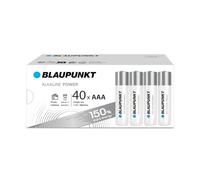 BLAUPUNKT AAA Piles alcalines, Paquet de 40, idéales pour Les horloges murales et Les télécommandes, LR03BPO/40CB
