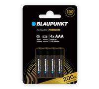 BLAUPUNKT AAA Piles alcalines Premium, Paquet de 4, idéales pour Les contrôleurs de Jeux et Les Jouets, LR03BPR/4CP