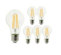 BLAUPUNKT Ampoule Edison E27 A60 rétro, culot à vis, 8 Watt 2700K, Lot de 6