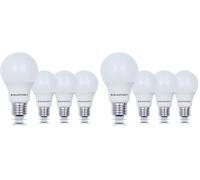 BLAUPUNKT Ampoule LED E27 - Classique A60 - Éclairages pour Pièces - 6W - Remplacement de 60W - Dépolie - Blanc Naturel 4000K - 600 lumens - Lampe Économe en Énergie et en Coûts - Lot de 8