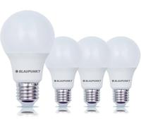 Blaupunkt Ampoule LED E27 - Classique A60 - Éclairages pour Pièces - 6W - Remplacement de 48W - Dépolie - Blanc Chaud 2700K - 570 lumens - Lampe Économe en Énergie et en Coûts - Lot de 4