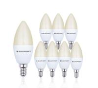 BLAUPUNKT Ampoule LED Flamme E14 7W équiv. 50W 2700K Blanc chaud, Lot de 8