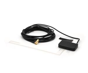 Blaupunkt Antenne adhésive Active Dab/Dab+ avec amplificateur intégré 15 DB, 12 V, fiche SMB, câble 3 m, Montage sur Pare-Brise