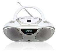 Blaupunkt BB14WH Lecteur CD Enregistreur CD Argent, Blanc Lecteur CD (2 W, Enregistreur CD, Argent, Blanc, LCD, AC, Batterie, 230 mm)