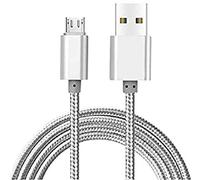 Blaupunkt BLP0203 Câble Micro USB Ultra résistant Argent