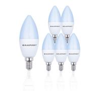 BLAUPUNKT Bougie LED E14 7W 595 Lumens 6000K Blanc froid miroir, Lot de 6