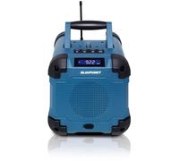 Blaupunkt BSR 40 Radio de chantier, robuste, pour chantier, atelier et jardin, Bluetooth 5.3, FM, AUX-IN, son RMS 5 W, protection contre la poussière et l'eau IP45, batterie jusqu'à 7 heures, compacte