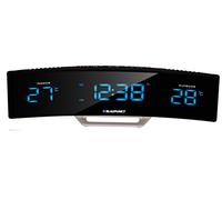 Blaupunkt CR12BK Radio-réveil avec écran LED, Affichage de la température intérieure/extérieure et de l'heure Noir