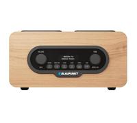 Blaupunkt DR10CR Radio Portable DAB+ FM, Bluetooth 5.3, Lecteur USB/microSD, Écran LCD, Double Alarme, Batterie 1800 mAh, Boîtier Bois, Télécommande, Sortie Casque