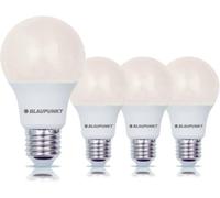 Blaupunkt Ampoule LED E27 - Classique A60 - Éclairages pour Pièces - 6W - Remplacement de 48W - Dépolie - Blanc Chaud 2700K - 570 lumens - Lampe Économe en Énergie et en Coûts - Lot de 4