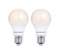 BLAUPUNKT E27 Lampe LED A60 6 Watt 570 Lumens Blanc Chaud Perle, Lot de 2
