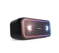 Blaupunkt Enceinte Bluetooth Party PS 200, 4.2, AUX-in, Haut-Parleur de fête avec éclairage LED Multicolore, Batterie intégrée en Noir