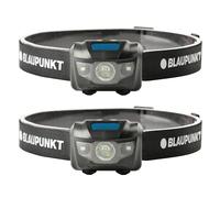BLAUPUNKT Frontale LED 100 lm, Lumière Rouge, 3x AAA Sans Piles, Lot de 2