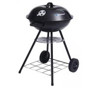 Barbecue au charbon de bois sur roulettes Blaupunkt rond sur pied 41cm de diamètre avec thermomètre G