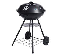Blaupunkt GC401 Barbecue au charbon de bois sur roulettes Barbecue rond Barbecue sur pied
