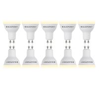 Blaupunkt Ampoule LED GU10 - Spot - Éclairages pour Pièces - 5W - Remplacement de 50W - Blanc Chaud 2700K - 450 lumens - Lampe Économe en Énergie et en Coûts - Lot de 10