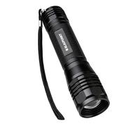 BLAUPUNKT Lampe de Poche LED 1600 lm, Tactique, 6x AA Sans Piles, Lot de 2 | Zoom réglable, 3 modes avec stroboscope SOS, Anti-éclaboussures IPX4, Portée 300 m, Garantie 3 ans - pour camping et pannes