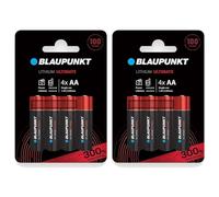 BLAUPUNKT Lot de 2 x 4 Piles AA LR6 Lithium Ultimate Idéale Appareils Photo
