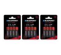 BLAUPUNKT Lot de 3 Packs 4 Piles AA LR6 Lithium ULTIMATE Idéale Appareils Photo