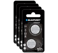 BLAUPUNKT Lot de 4 Packs 2 CR2025 3V Pile bouton Lithium Idéale clés de voiture, montres