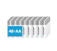 BLAUPUNKT Lot de 48 Piles alcalines AA LR6BPO/48 pour horloges murales et télécommandes TV