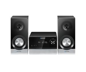 Blaupunkt MS40.2BT Micro-chaîne Stéréo 100W RMS - Bluetooth, HDMI ARC, Optique, USB, CD MP3, Radio FM RDS, Égaliseur, Affichage LED, Télécommande - Son Puissant pour TV et Musique