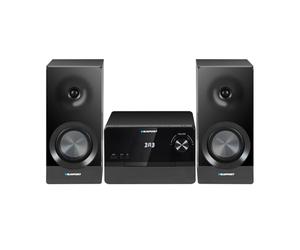 Blaupunkt MS49DAB Micro Stéréo Installation avec DAB+ Bluetooth HDMI ARC CD USB FM Radio 100W RMS Entrée Optique Equalizer Télécommande Écran LED Accueil Système Audio