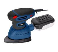 Blaupunkt OS6010 Ponceuse Multifonction 300W Excentrique 4 Semelles Interchangeables Vitesse Variable 7000-12000 tr/min Aspiration Intégrée 1,8 mm Kit Complet