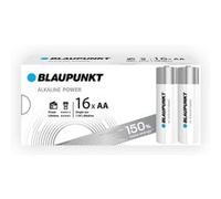 Blaupunkt Piles alcalines AA LR6 1,5 V Pack de 16 – Idéales pour horloges murales et télécommandes
